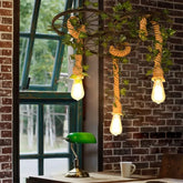 Järn Ring Hamprep Svart Industriell Taklampa