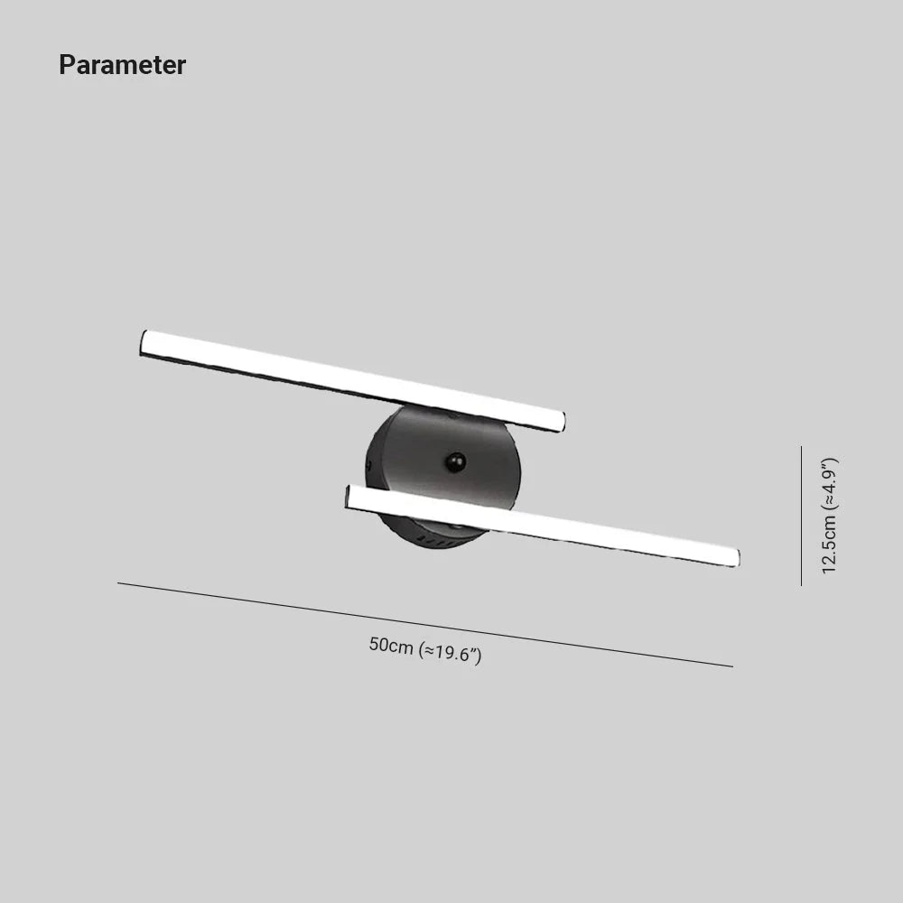 Dual Linjär Rund LED Modern Vägglampa