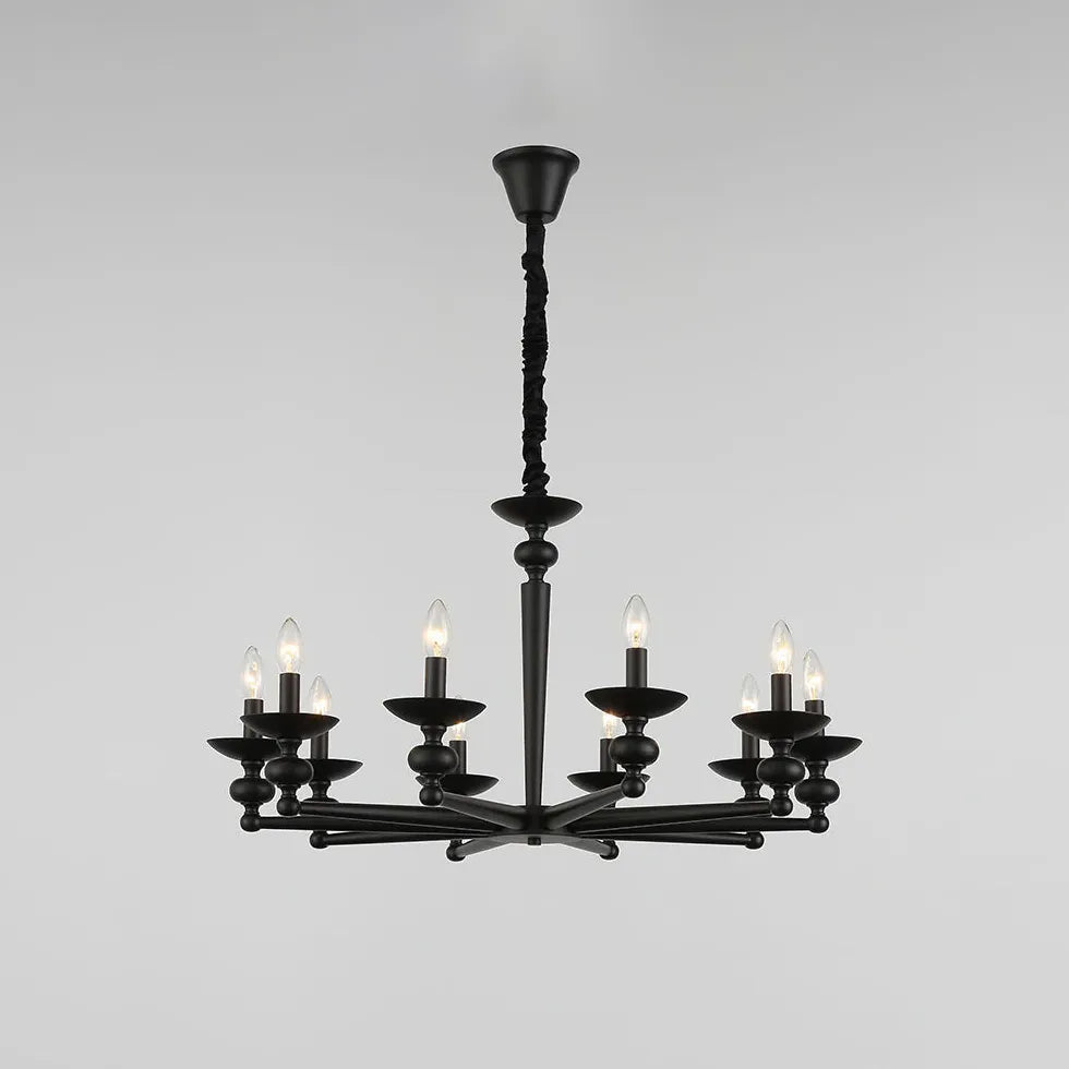 Svart Kandelaberdesign Vardagsrum Vägglampa 