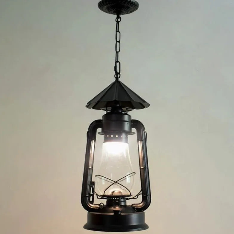 Lanternformad Vintage Industriell Taklampa 