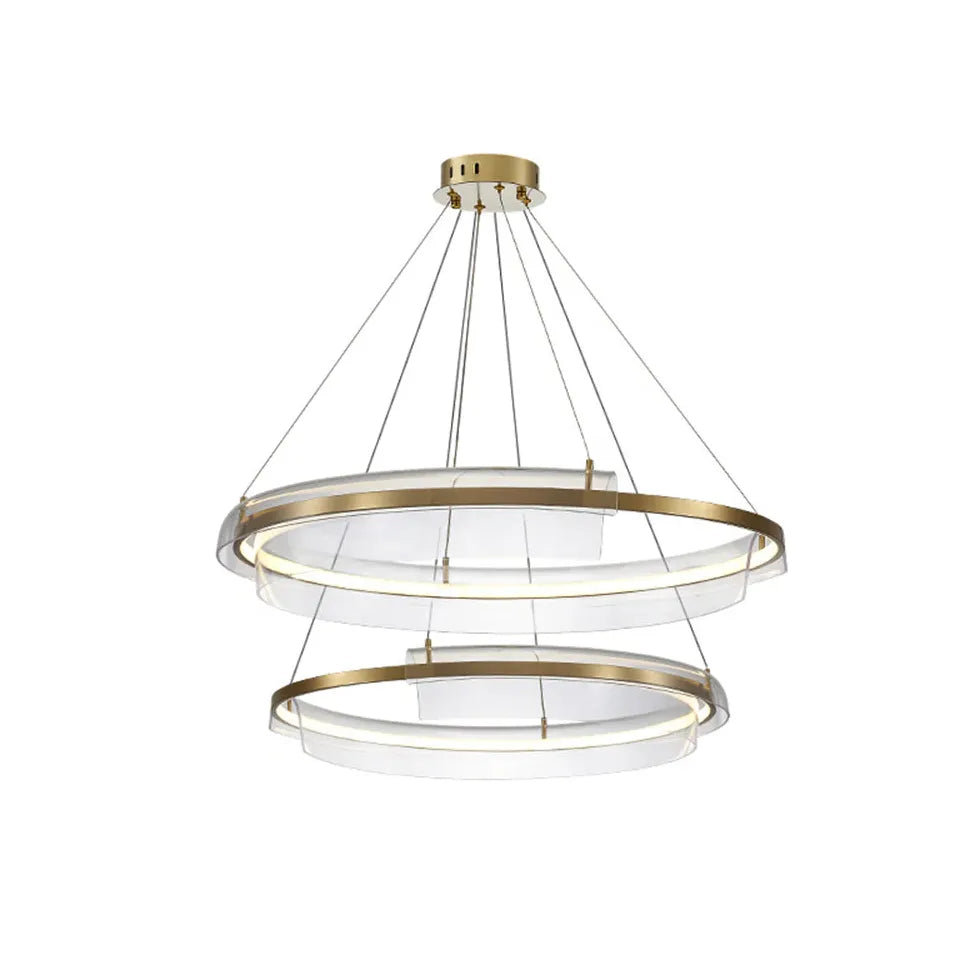 Ringdesign Guld Modern Minimalistisk Hängande Lampa 