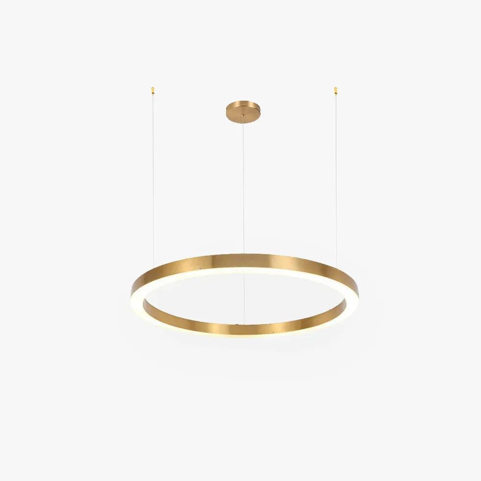 Flerring Guld Enkel Modern LED Taklampa Design 