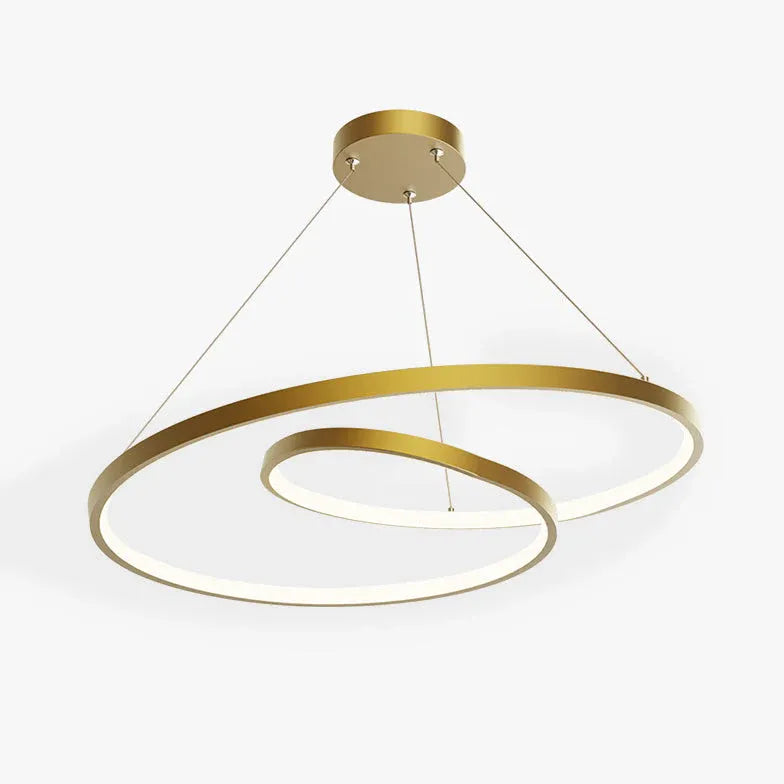 Ringformad Design Guld Modern Taklampa