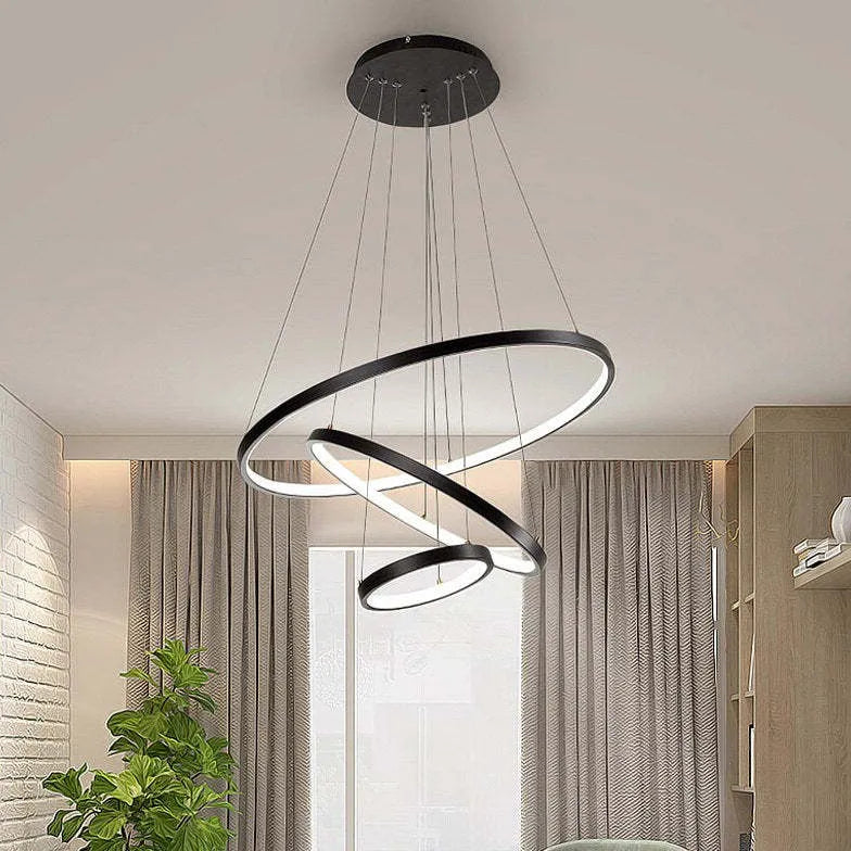 Flerlager Rindesign Modern LED Taklampa 