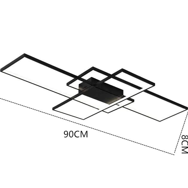 Flerrektangulär Ram Modern Pendellampa 