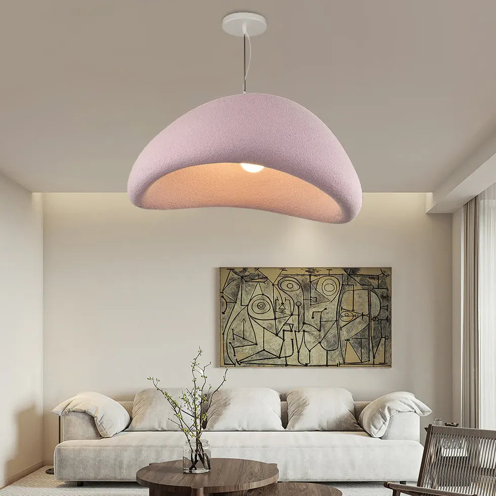 Polystyren Modern Rosa Sovrums Hängande Lampa