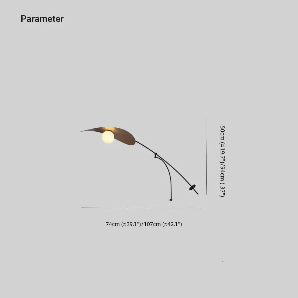 Svart vägglampa med lång arm modern design 