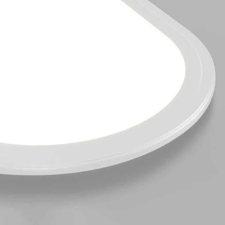 Oval Vit LED Infälld Taklampa 