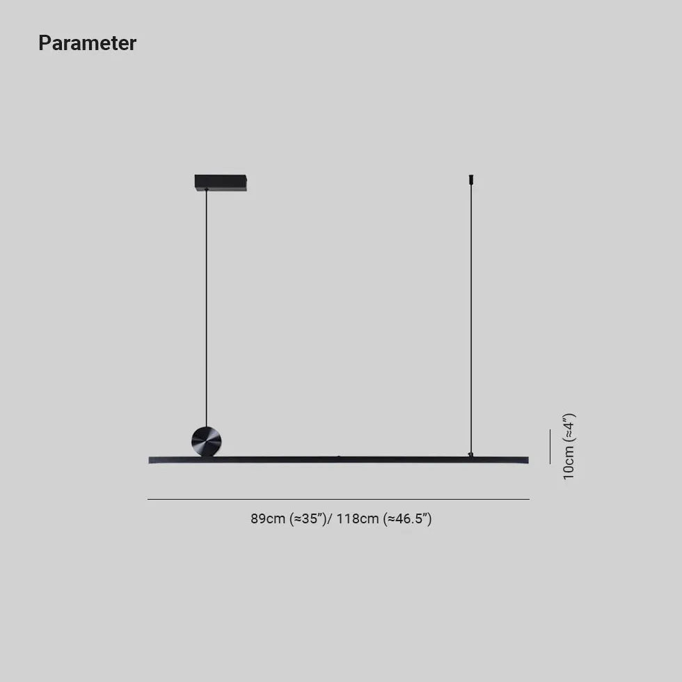 Minimalistisk Linjär Matsal Taklampa Design 