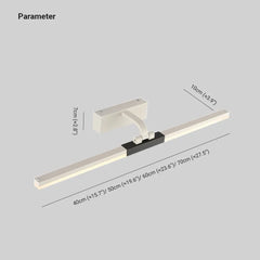 Vit Minimalist Vägglampa För Badrum