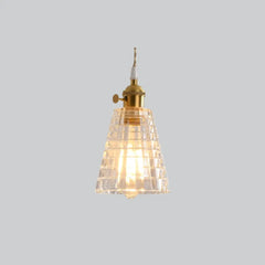 Klar Disc Glas Guld Vintage Taklampa Design