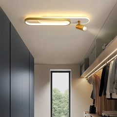 Oval Svart Ram LED Modern Taklampa