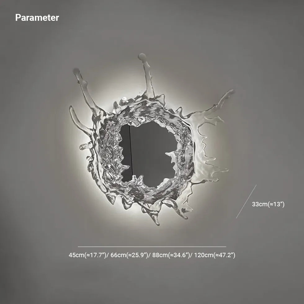 Vattenvåg Modern Dekorativ Spegelbelysning