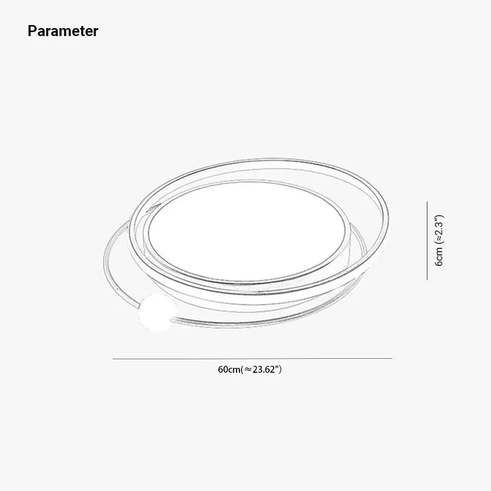 Tvåfärgad Skiva Modern Minimalistisk Taklampa 