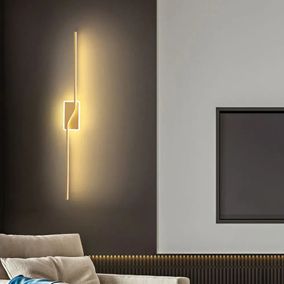 Modern Guldlinjer LED Vägglampa Design