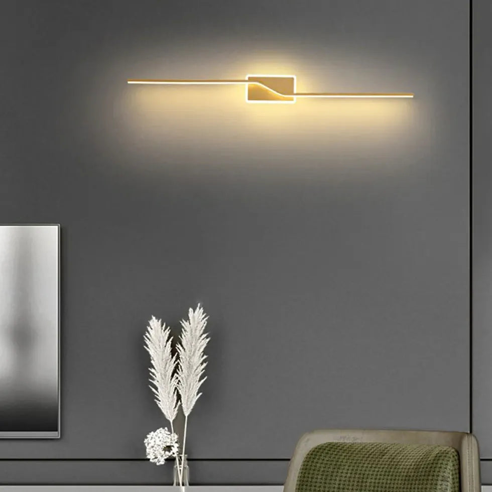 Modern Guldlinjer LED Vägglampa Design