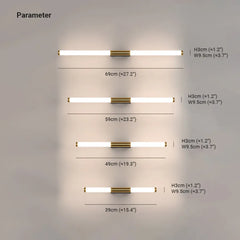 Vertikal LED Guld Sovrum Vägglampor 