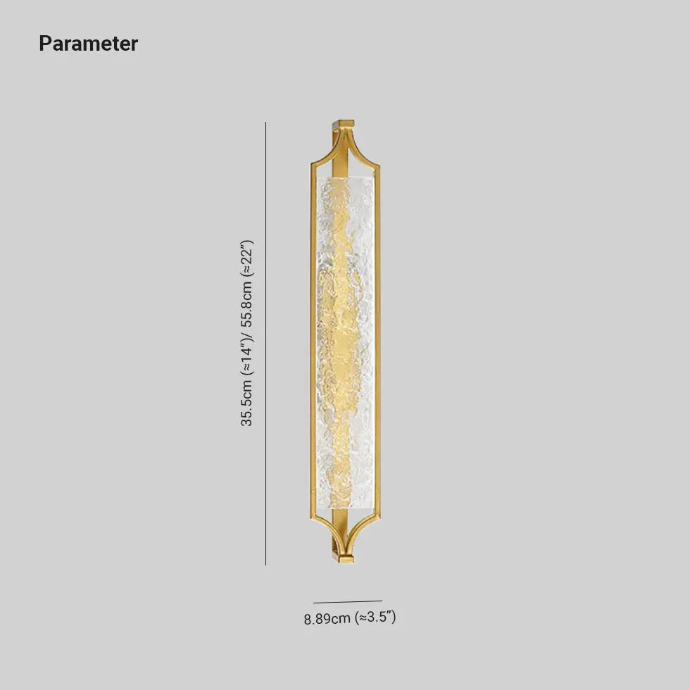 Vattenkorn LED Guld Vägglampor För Badrum 