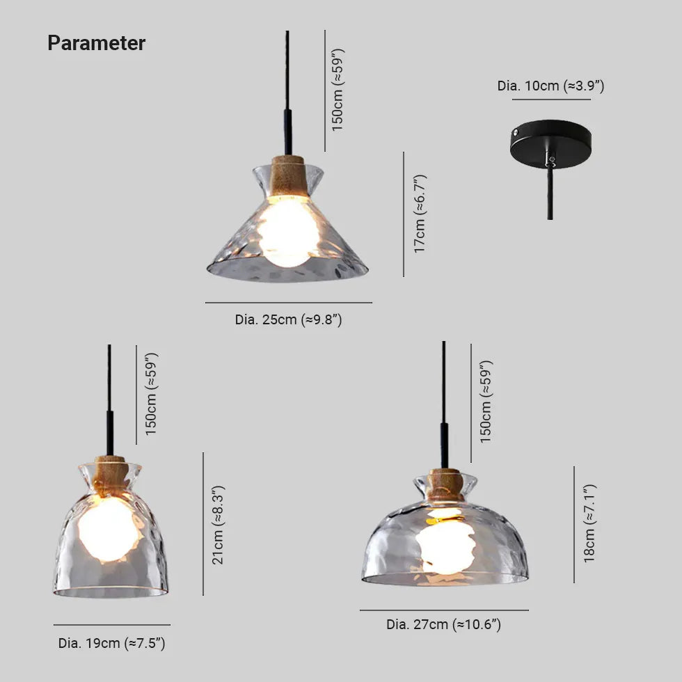 Levy Minimalistisk Geometrisk Glas Pendellampa