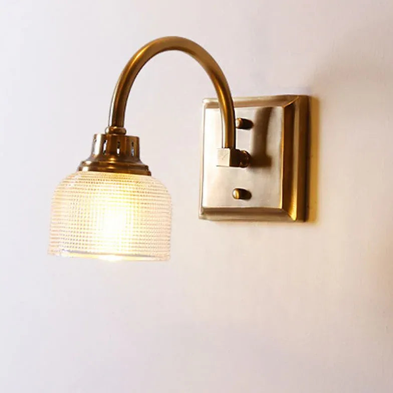 Vägglampa I Mässing Badrum Spegel Retro Stil