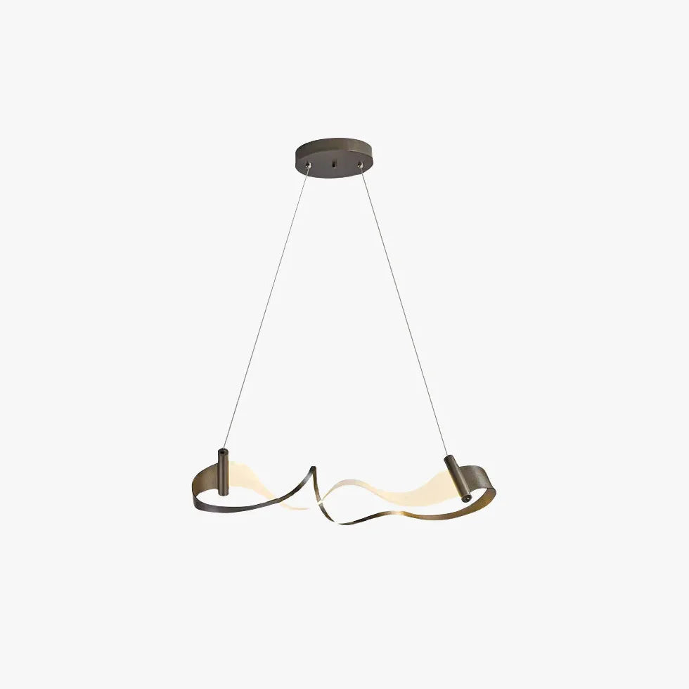 Elegant Vågformad LED Pendellampa 