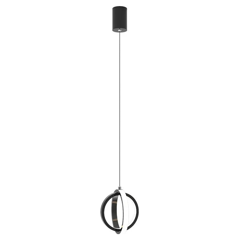 Dubbelring Stereo Sovrum LED Pendellampa