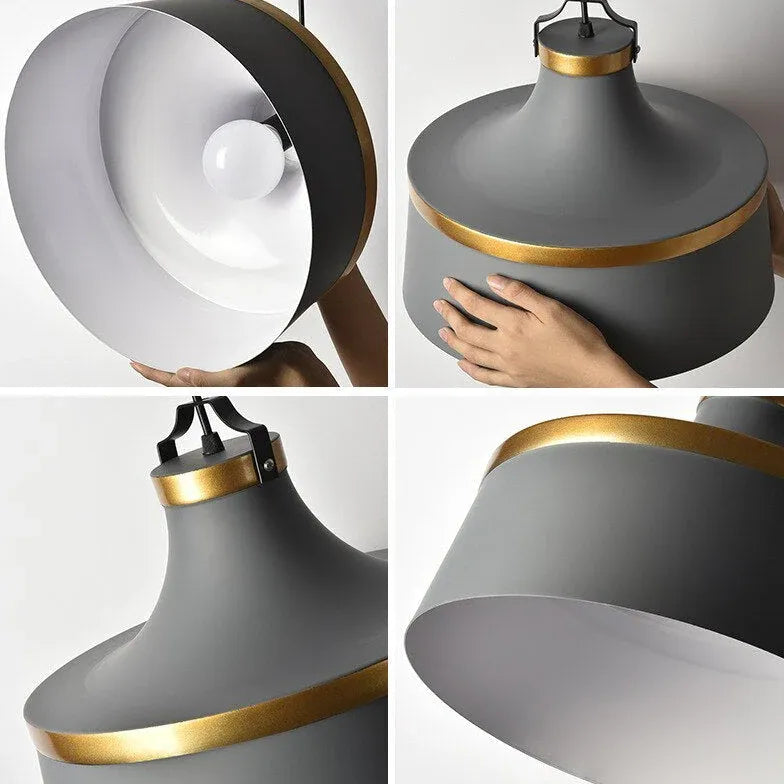 Bred Konformad Retro Matsal Taklampa Design