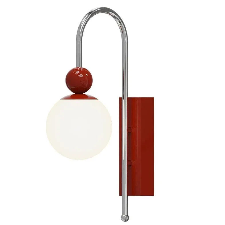 Bauhaus Stil Sfärisk Enkelarmad Modern Vägglampa