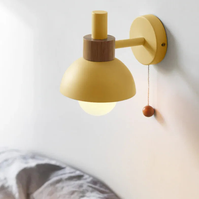 Sfärisk Vit Enkel Design Modern Sängbord Vägglampa 