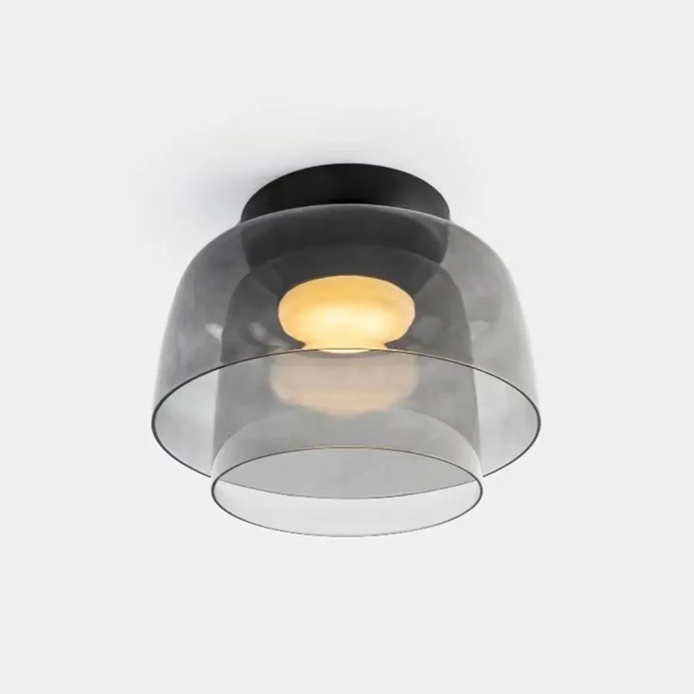 Flera Lager Modern Glas Plafondlampa Design