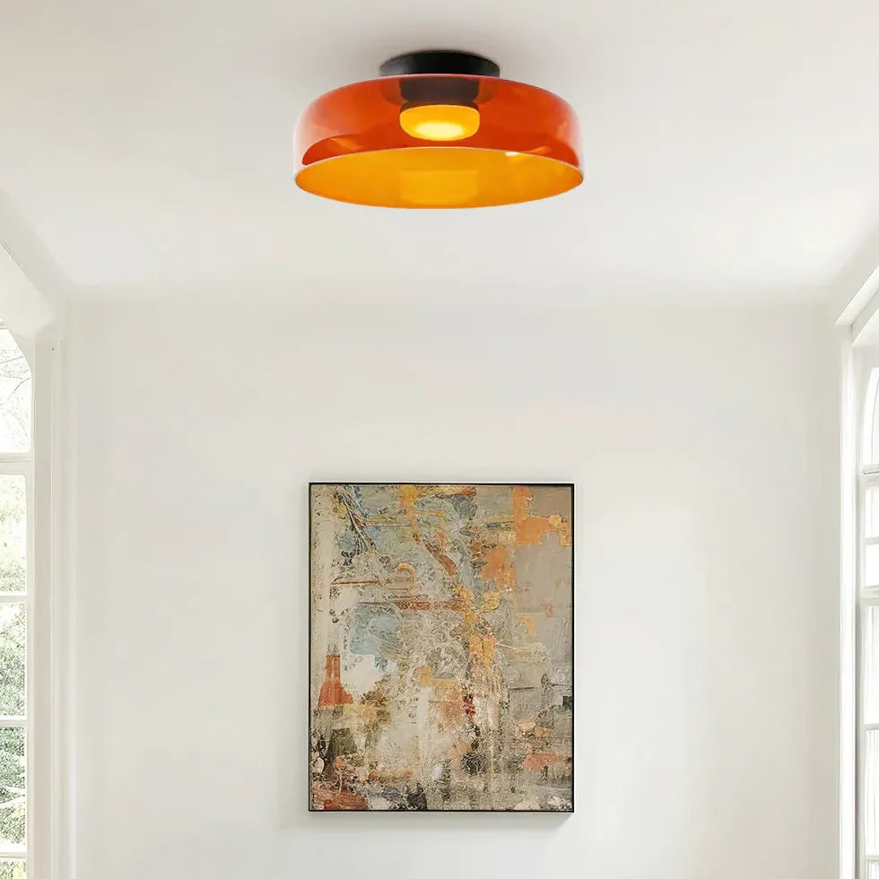 Flera Lager Modern Glas Plafondlampa Design