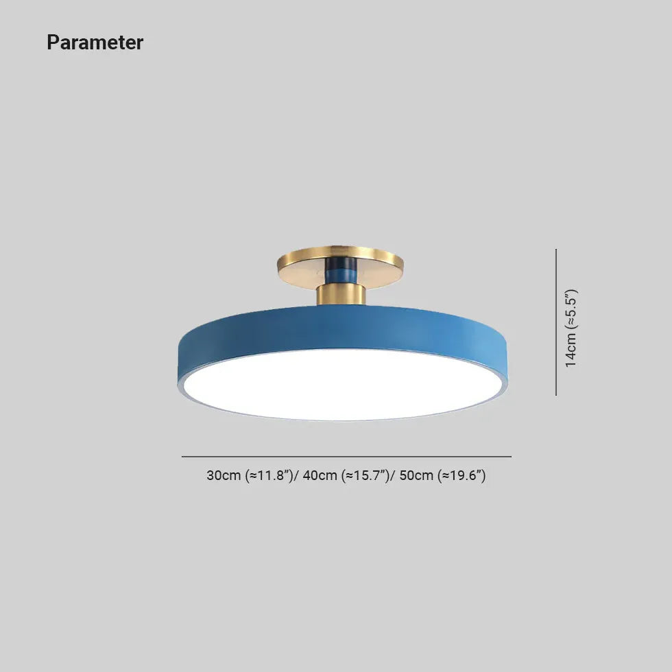 Disk Modern Minimalist Sovrum Taklampa