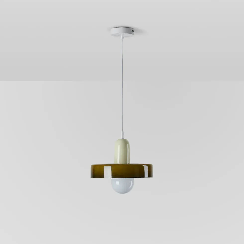 Tecknad Svamp Modern Glas Taklampa Design 