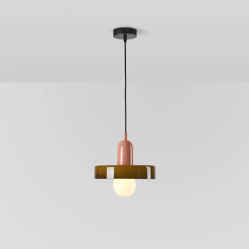 Tecknad Svamp Modern Glas Taklampa Design 