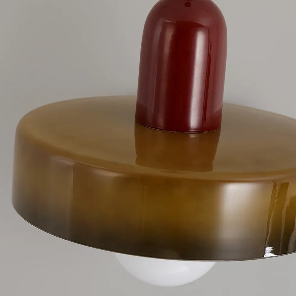Tecknad Svamp Modern Glas Taklampa Design 