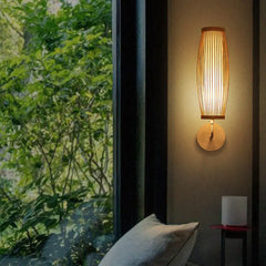 Vägglampa Lantlig Bambu LED Enkel Design 