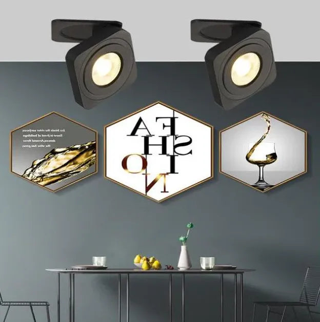 Fällbar Svart LED Modern Plafondlampa Design 