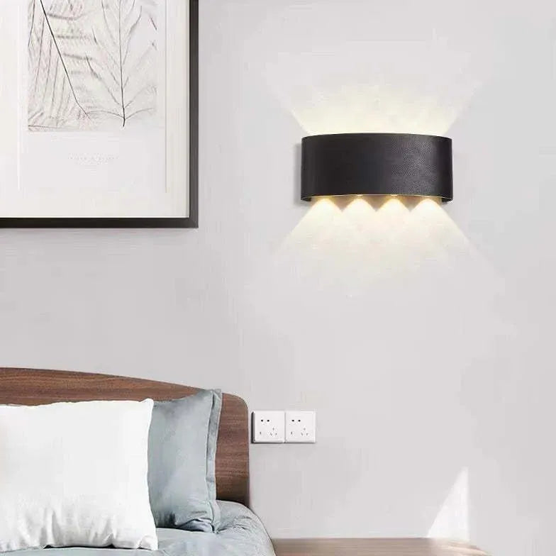 Vit Minimalistisk Modern LED Upp- Och Nedljus 