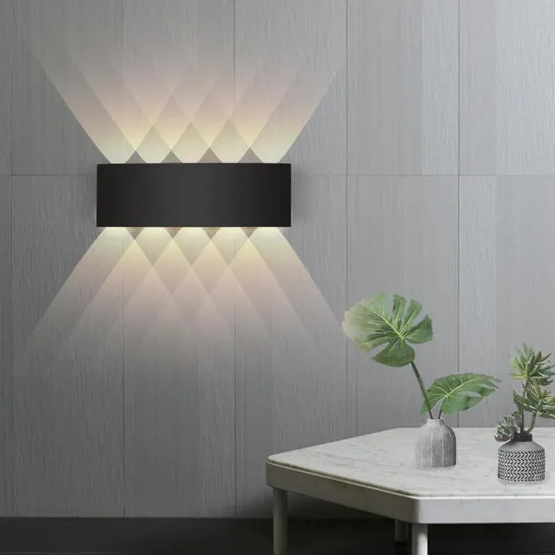 Vit Minimalistisk Modern LED Upp- Och Nedljus 