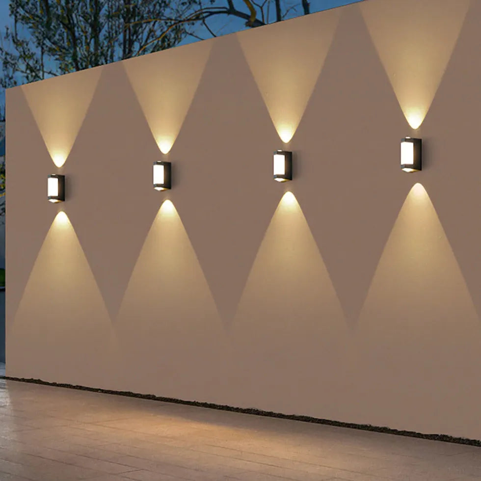 Vägglampa Svart Utomhus LED Modern Enkel Design