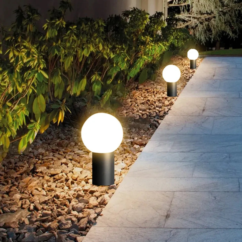 Globe Cylinder LED Utomhus Bollardlampor