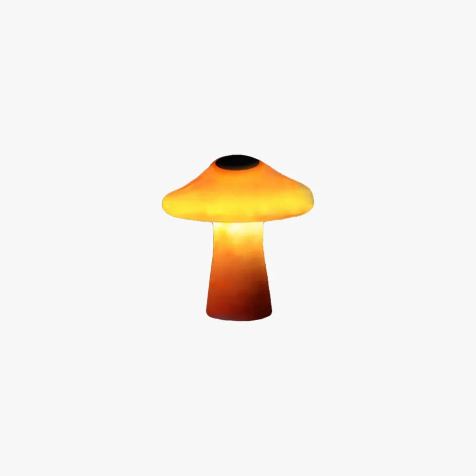 Orange Svampformad LED Utomhus Golvlampor 