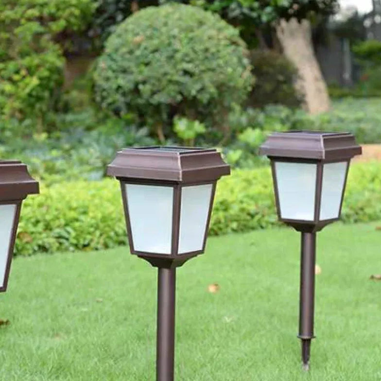 Lantern LED Glödlampa Solar Utomhus Bollardlampor 