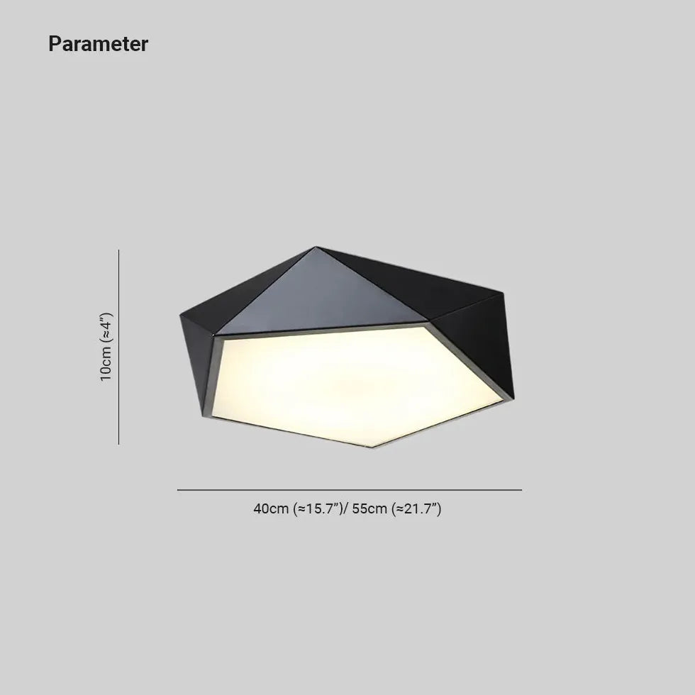 Pentagon Geometrisk Minimalistisk Taklampa