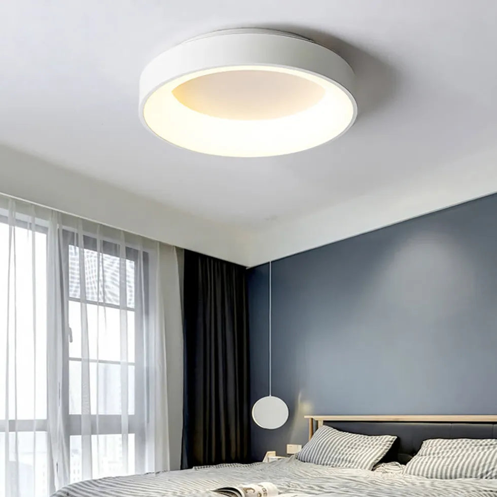 Taklampe Led Vit Rund Sovrum Design 