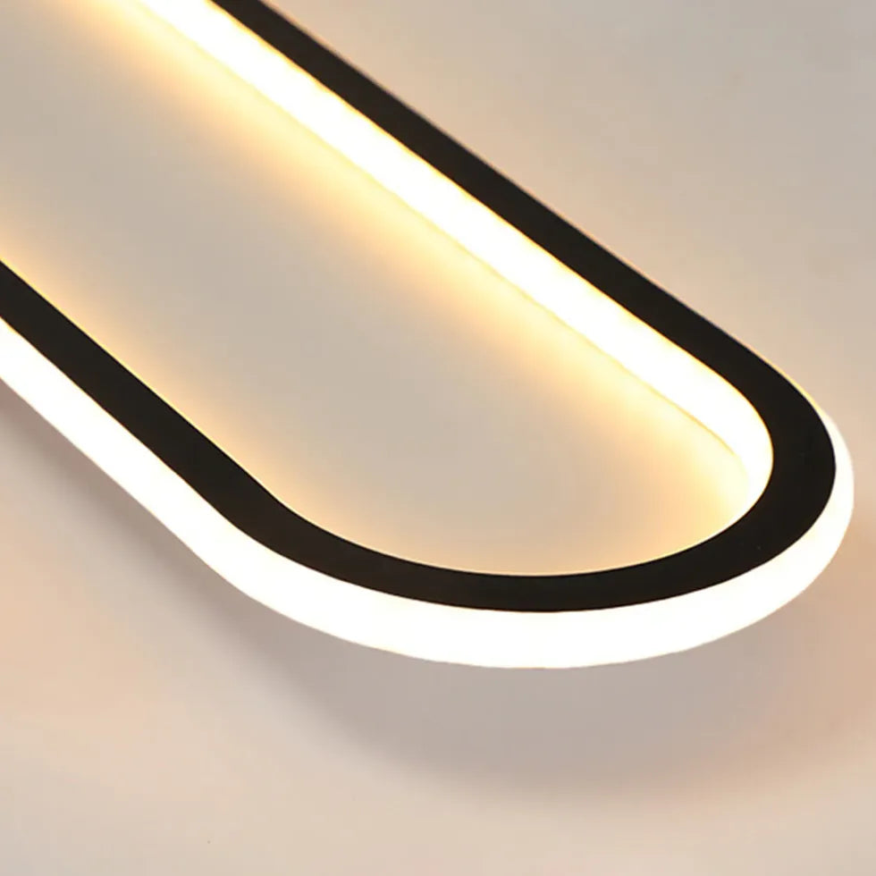 Förlängd Oval LED Modern Infälld Taklampa 