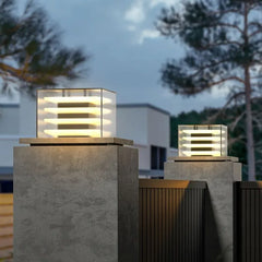 Lager LED Modern Utomhus Pelarlampor