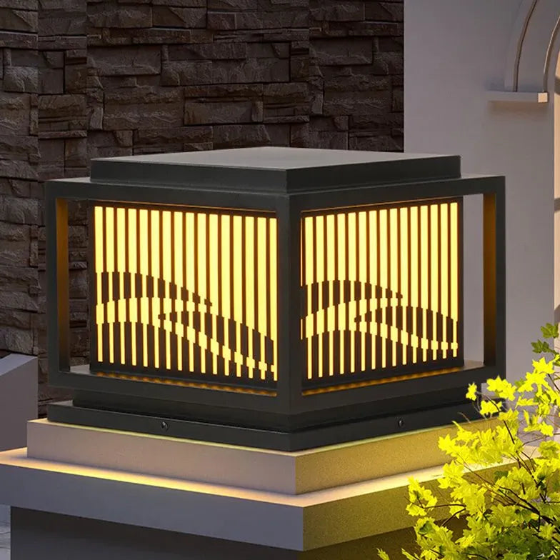Staketformad Vintage LED Utomhuspelarlampa 