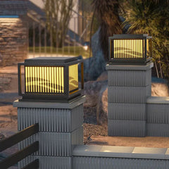 Staketformad Vintage LED Utomhuspelarlampa 