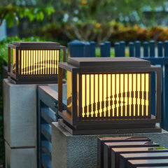 Staketformad Vintage LED Utomhuspelarlampa 